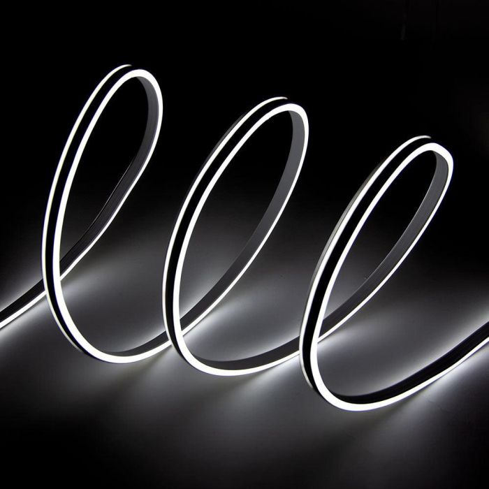 Tira LED Manguera "Neon Flex" 6W 6000ºK 220VAC 8x18mm Doble 120xSMD2835 6W/M x1M 40.000H  [HO-NSPVC8x16DOY220CW] 1