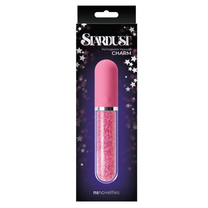 Bala Vibradora NS Novelties Stardust Rosa 1 Bala Vibradora NS Novelties Stardust Rosa 1