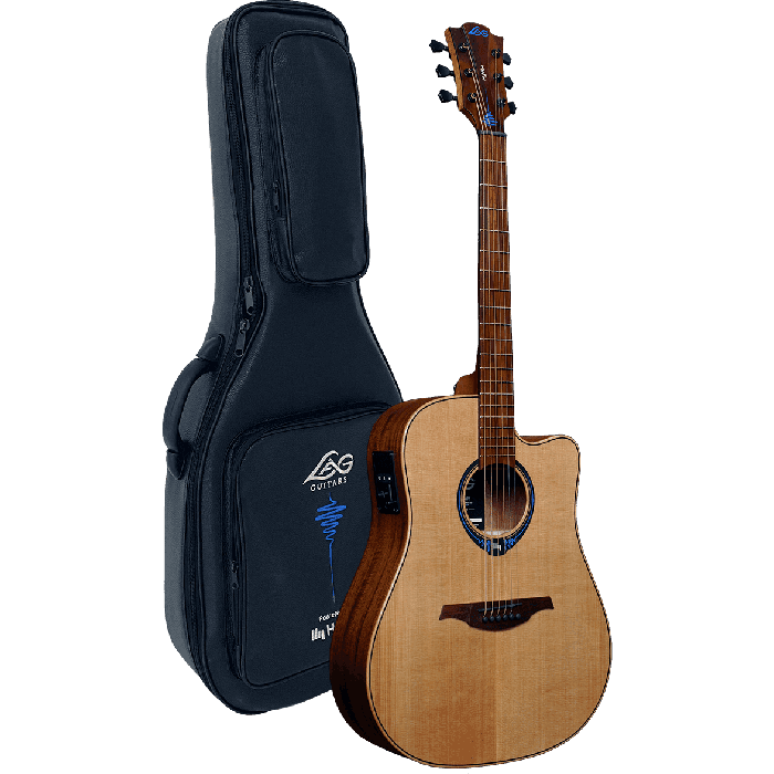 Guitarra Acústica Dreadnought Tramontane Hyvibe 10 A/E Cutaway - Funda Deluxe 6 Guitarra Acústica Dreadnought Tramontane Hyvibe 10 A/E Cutaway - Funda Deluxe 6