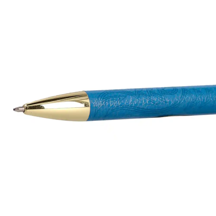 Belius Wild West Bolígrafo Aluminio Azul Marino Dorado Tinta Azul Caja Diseño 7