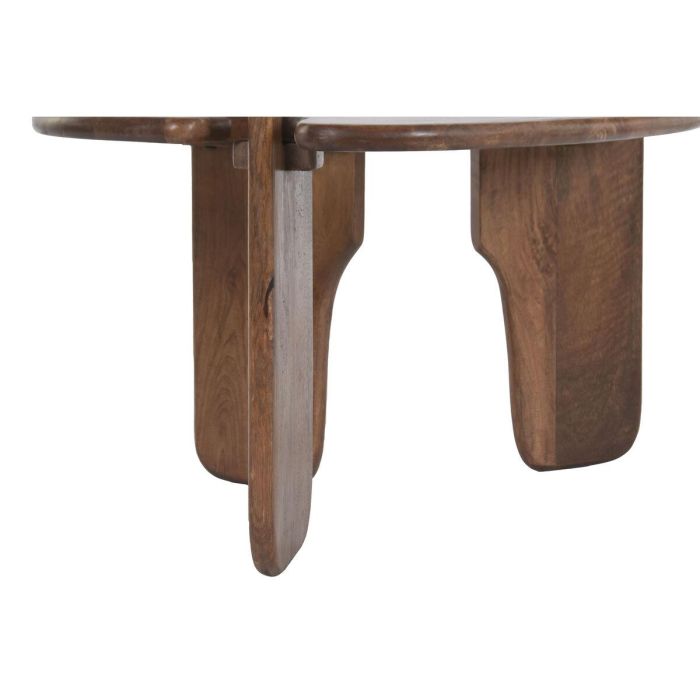 DKD Home Decor Mesa Centro Urban Organdic Marrón de Madera de Mango 90x60x45cm Desmontable 3
