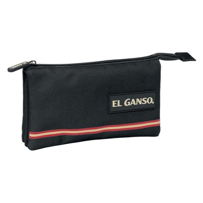 Portatodo Triple El Ganso Negro 22 x 12 x 3 cm 1 Portatodo Triple El Ganso Negro 22 x 12 x 3 cm 1