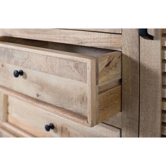 Giner Y Colomer Alacena Madera de Mango 2 Puertas Cristal 2 Puertas Madera 4