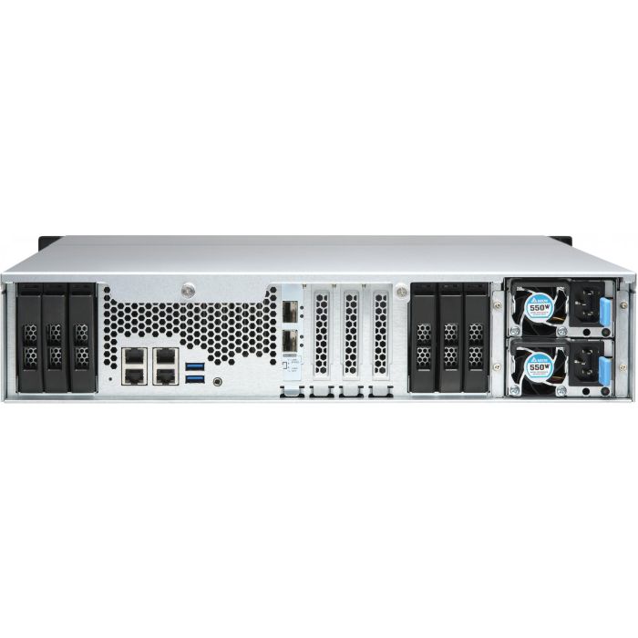 QNAP TS-H1886XU-RP-R2 NAS Bastidor 3U, Intel Xeon D-1622, 32GB RAM, 18 Bahías, HDD/SSD, 4xGbE, SFP+, QuTS hero 5 QNAP TS-H1886XU-RP-R2 NAS Bastidor 3U, Intel Xeon D-1622, 32GB RAM, 18 Bahías, HDD/SSD, 4xGbE, SFP+, QuTS hero 5