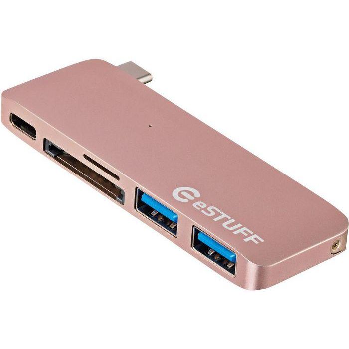 eSTUFF USB C Slot-in Hub Rose eSTUFF USB C Slot-in Hub Rose