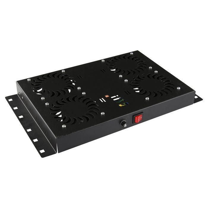 Lanview by Logon 4 FANS, ANALOG THERMOSTAT CONTROLLED FAN MODULE BLACK Lanview by Logon 4 FANS, ANALOG THERMOSTAT CONTROLLED FAN MODULE BLACK