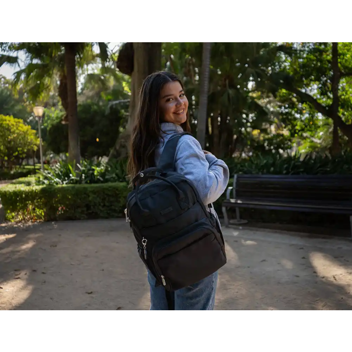 Antartik Mochila Glow bags con Acolchado para Portátil 15", Negro, 25L, 440x33x115mm 11