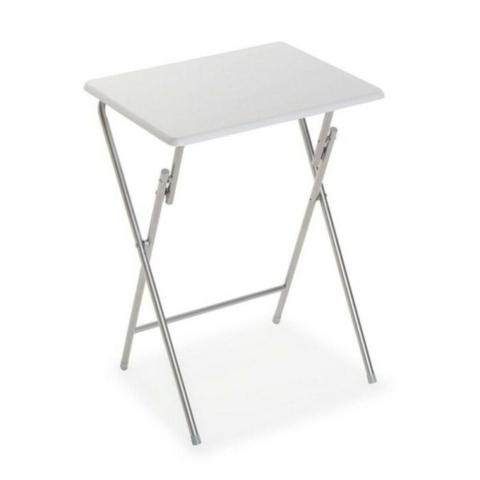 Mesa Plegable Versa Blanco Metal Madera MDF (37,5 x 65,5 x 47,5 cm)