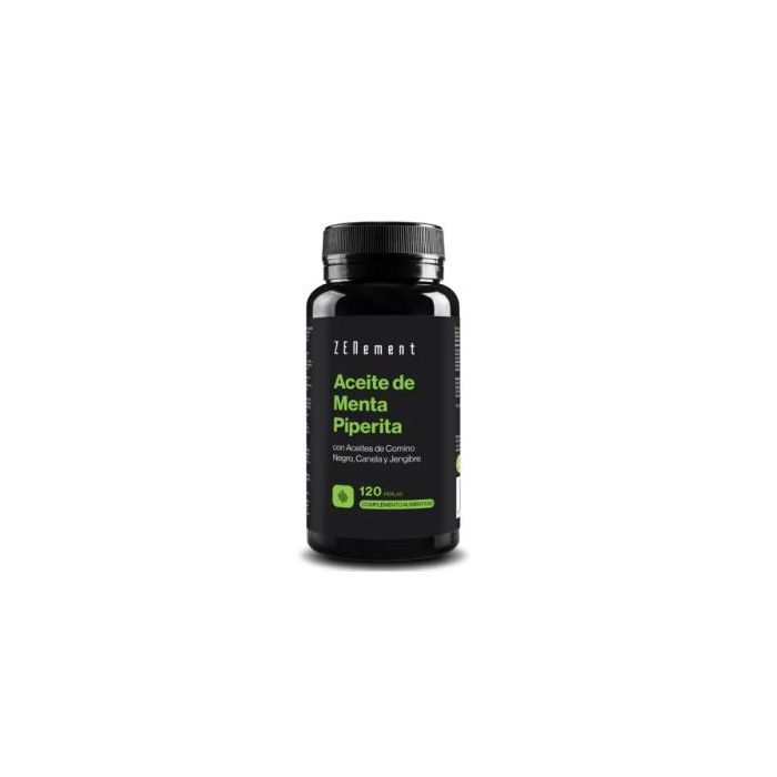 Aceite De Menta Piperita Con Comino Negro, Canela Jengibre 120 Caps. Aceite De Menta Piperita Con Comino Negro, Canela Jengibre 120 Caps.