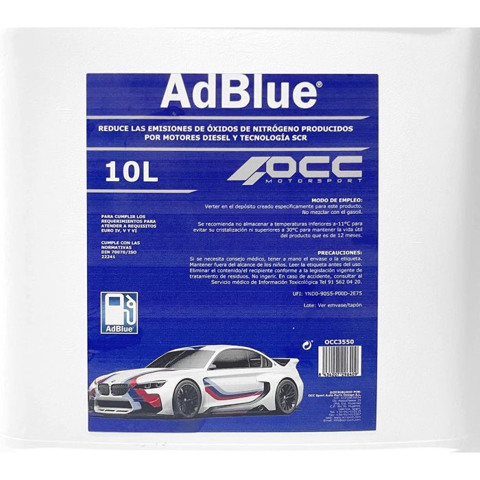Occ Motorsport Aditivo Adblue 10 Litros OCC3550 Reductor de NOx para Motores Diesel 2