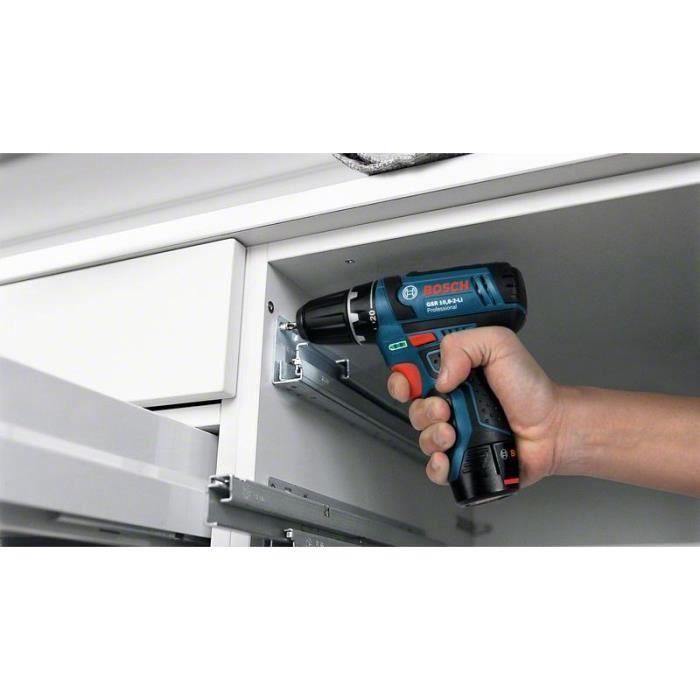 Bosch Professional 06019B690H Taladro atornillador percutor inalámbrico GSB 12V-15 con 2 baterías 2.0Ah, cargador GAL 12V-20 y bolsa 2 Bosch Professional 06019B690H Taladro atornillador percutor inalámbrico GSB 12V-15 con 2 baterías 2.0Ah, cargador GAL 12V-20 y bolsa 2
