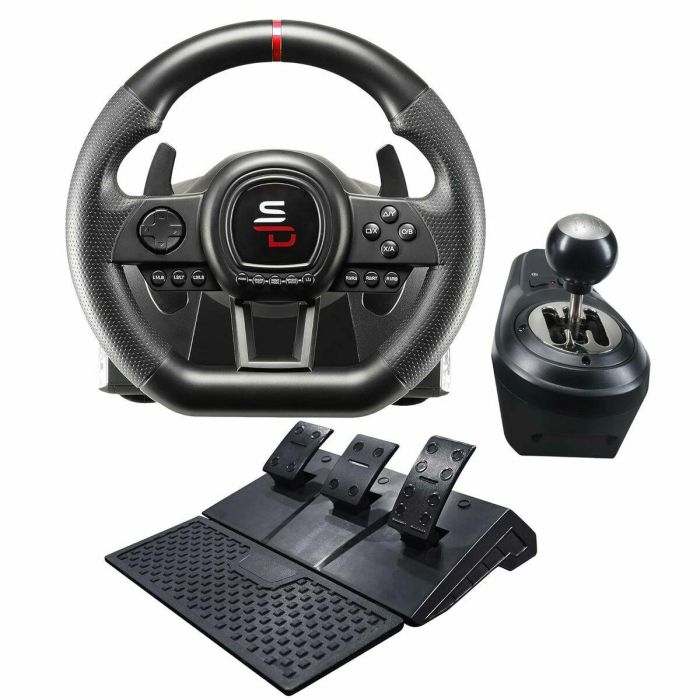 SUPERDRIVE GS650-X Volante de Carreras con Cambio Manual, 3 Pedales y Levas para PS4 / Xbox 11 SUPERDRIVE GS650-X Volante de Carreras con Cambio Manual, 3 Pedales y Levas para PS4 / Xbox 11