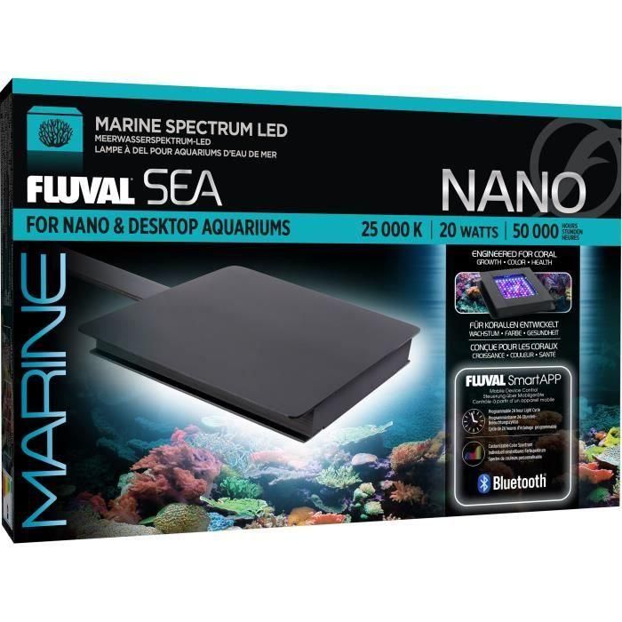 Fluval 14541HAG Lámpara LED para Acuario Marine 3.0 Nano con Bluetooth 20W 1 Fluval 14541HAG Lámpara LED para Acuario Marine 3.0 Nano con Bluetooth 20W 1