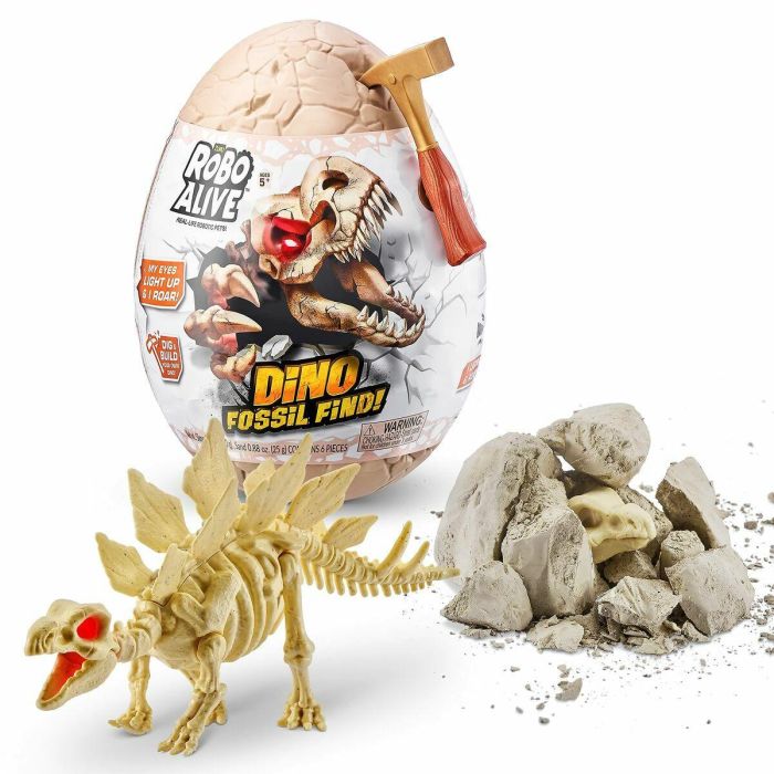 Zuru ZUR4894680020078 - Juego de Excavación ROBO ALIVE Dino Fossil Find - 4 Dinosaurios para Ensamblar, Roca y Limo, Fósiles 9 Zuru ZUR4894680020078 - Juego de Excavación ROBO ALIVE Dino Fossil Find - 4 Dinosaurios para Ensamblar, Roca y Limo, Fósiles 9
