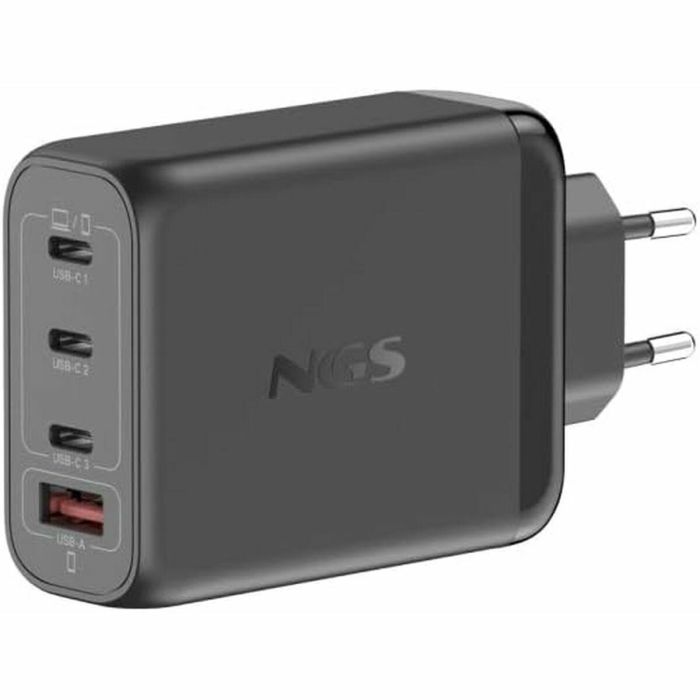 NGS BUD140W Cargador de Pared Ultrarrápido 140W GaN con 4 Puertos (3x USB-C PD3.1, 1x USB-A QC3.0) para Portátiles, Smartphones, Tablets 10