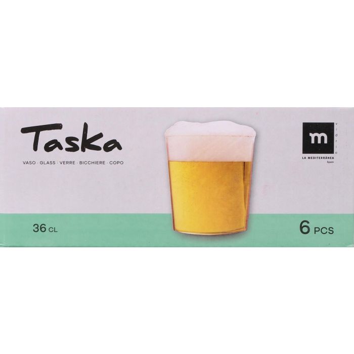 Set de 6 Vasos Pinta 360 cc Taska - Inde (8 Cajas) 1 Set de 6 Vasos Pinta 360 cc Taska - Inde (8 Cajas) 1