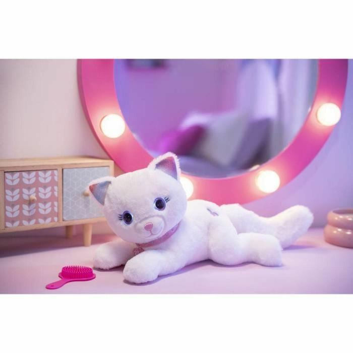 Peluche - Gipsy Toys - Gato Cuty Bella Fashionista - 30cm - Blanco Rosa 2