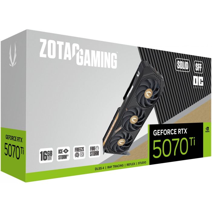 Zotac GeForce RTX 5070 Ti SOLID SFF OC 16GB GDDR7 3 Ventiladores 6 Zotac GeForce RTX 5070 Ti SOLID SFF OC 16GB GDDR7 3 Ventiladores 6