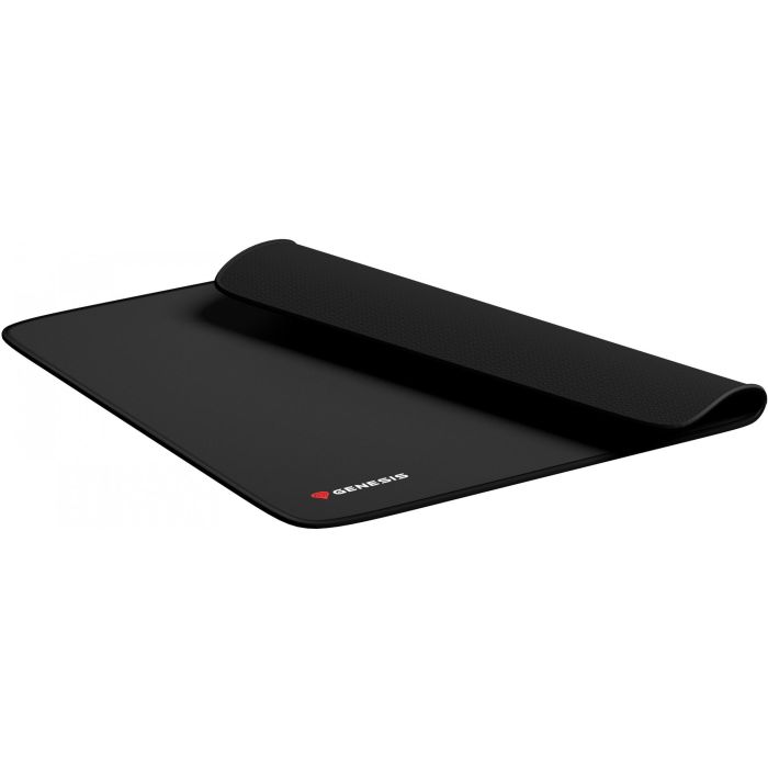 GENESIS Carbon 500 XL Logo Alfombrilla Gaming XL Negra, 400x500mm, Base Antideslizante de Caucho, Bordes Reforzados, Resistente al Agua 4