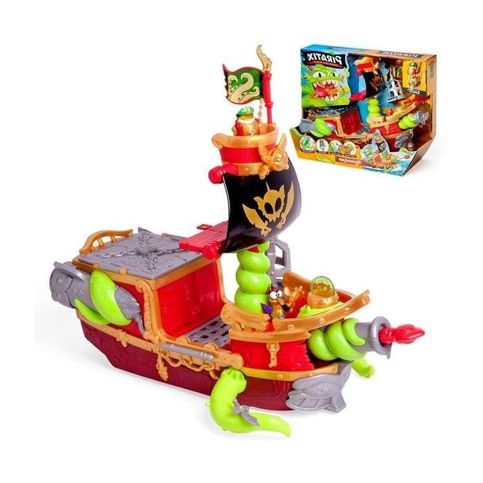 Magic Box Barco Pirata Kraken PPXSP112IN20 con Cañón, Catapulta y Prisión para 10 Figuras Piratix 1 Magic Box Barco Pirata Kraken PPXSP112IN20 con Cañón, Catapulta y Prisión para 10 Figuras Piratix 1
