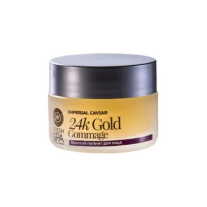 Fresh Spa Peeling Facial con Oro y Caviar Negro, Rejuvenecedor, Exfoliante con Ácido Succínico, 50 ml