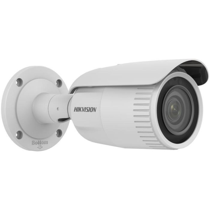 Hikvision Cámara IP bullet 4MP, lente varifocal 2.8-12mm, IR 50m, WDR, H.265+, IP67, PoE, micrófono, ranura SD 1