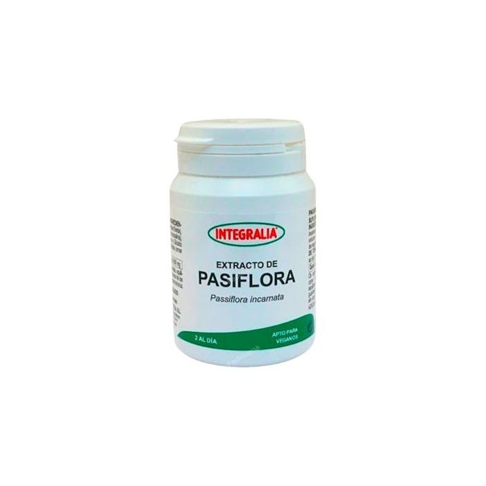 INTEGRALIA Pasiflora Extracto 800mg 60 Cápsulas Vegetales (4% Vitexina) Suplemento Vegano