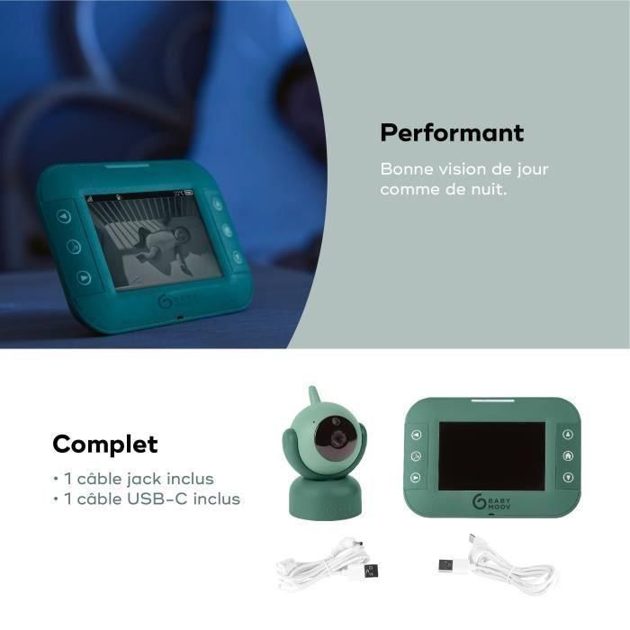 Babymoov Babyphone Video Yoo Master - Cámara motorizada con vista de 360 ??° - Tecnología del sueño - Visión nocturna 4 Babymoov Babyphone Video Yoo Master - Cámara motorizada con vista de 360 ??° - Tecnología del sueño - Visión nocturna 4