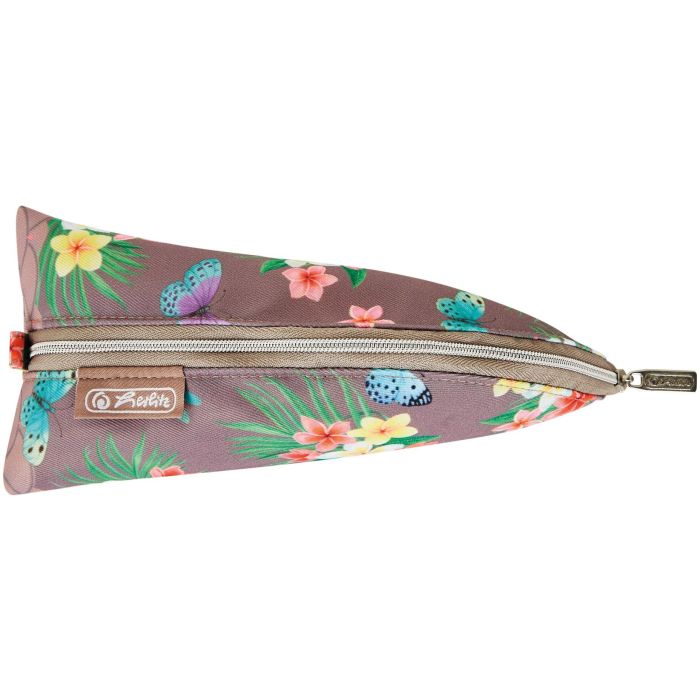 Herlitz 50043774 Estuche Suave Faulenzer Cocoon Multicolor con Cremallera y Estampado Ladylike Butterflies