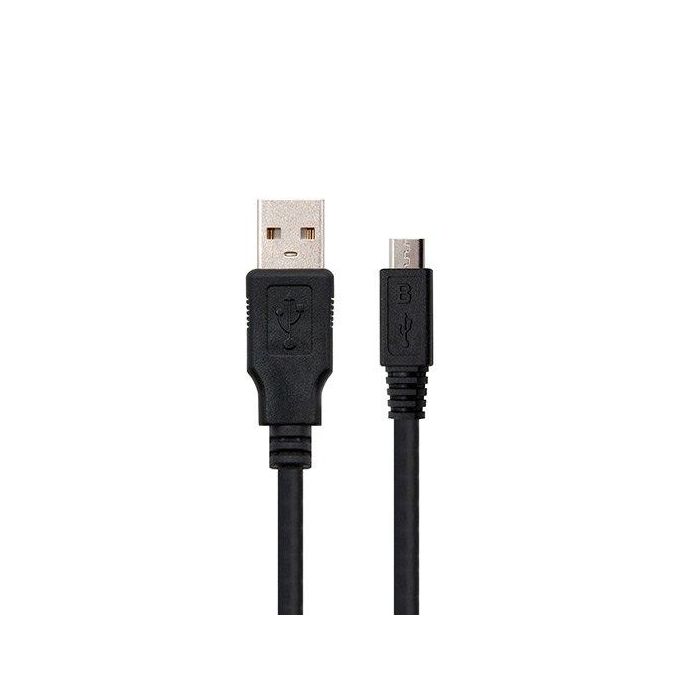 Nanocable Cable USB 2.0 Tipo A a Micro USB B 1.8m Negro - 10.01.0501 0 Nanocable Cable USB 2.0 Tipo A a Micro USB B 1.8m Negro - 10.01.0501 0