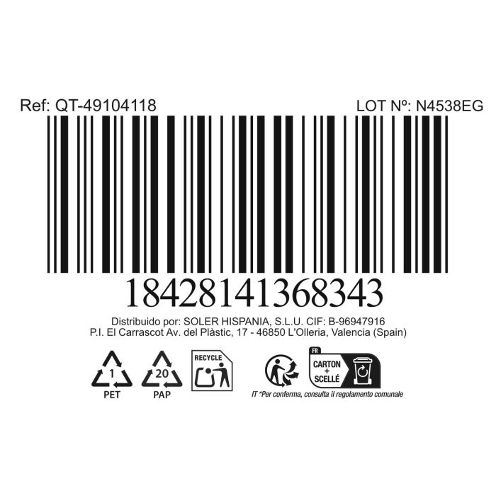Inde Cazo Acero Inoxidable 18 cm (2,2 L) con Tapa, Línea Hermes Matt (4 Unidades)