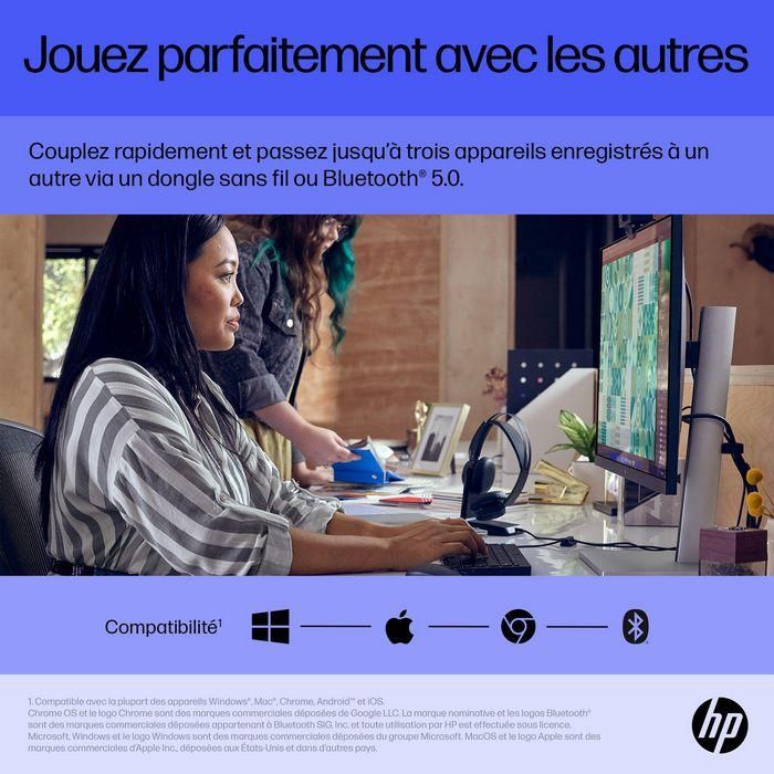 HP 715 Ratón Recargable Multidispositivo Ambidextro con Botones Programables, 90 Días Batería y Sensor Track-on-Glass 16