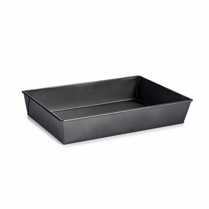 Molde Rectangular Gris oscuro Metal Acero al carbono 24 x 6,5 x 36,5 cm (12 Unidades) 1