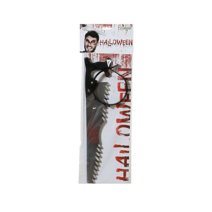 Diadema Halloween Sierra 36 cm - Accesorio para disfraces de terror con detalles de sangre 1 Diadema Halloween Sierra 36 cm - Accesorio para disfraces de terror con detalles de sangre 1