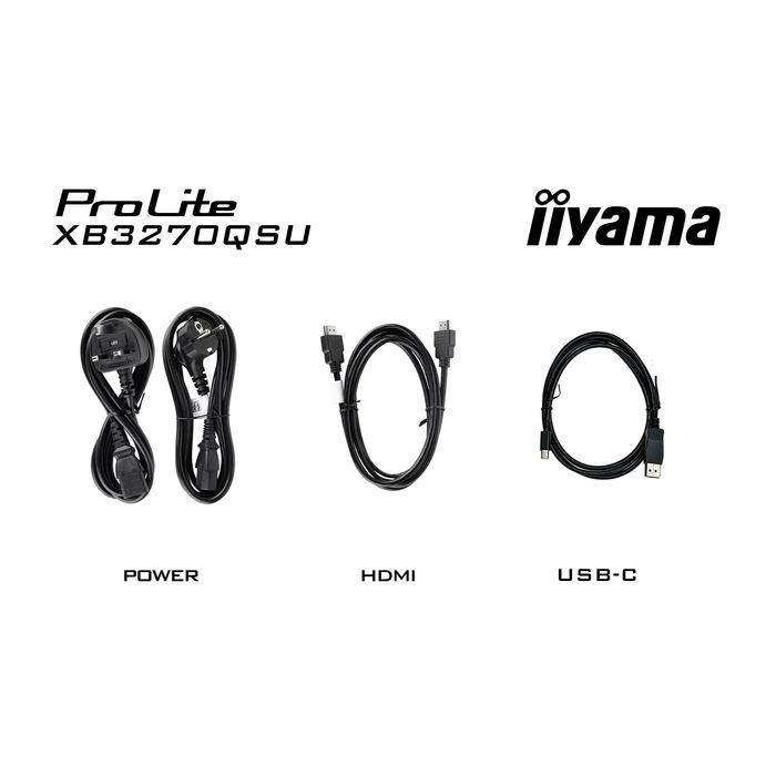 Iiyama XB3270QSU-B1 Monitor 32" IPS, 2560x1440, 100Hz, HDMI, DisplayPort, Regulable en Altura 24 Iiyama XB3270QSU-B1 Monitor 32" IPS, 2560x1440, 100Hz, HDMI, DisplayPort, Regulable en Altura 24