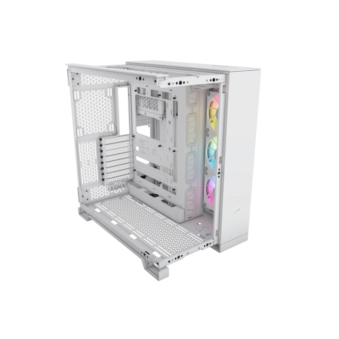 Corsair iCUE LINK 6500X RGB Midi Torre PC Blanco - CC-9011270-WW, Compatible con Radiadores 120-360mm, ATX 1