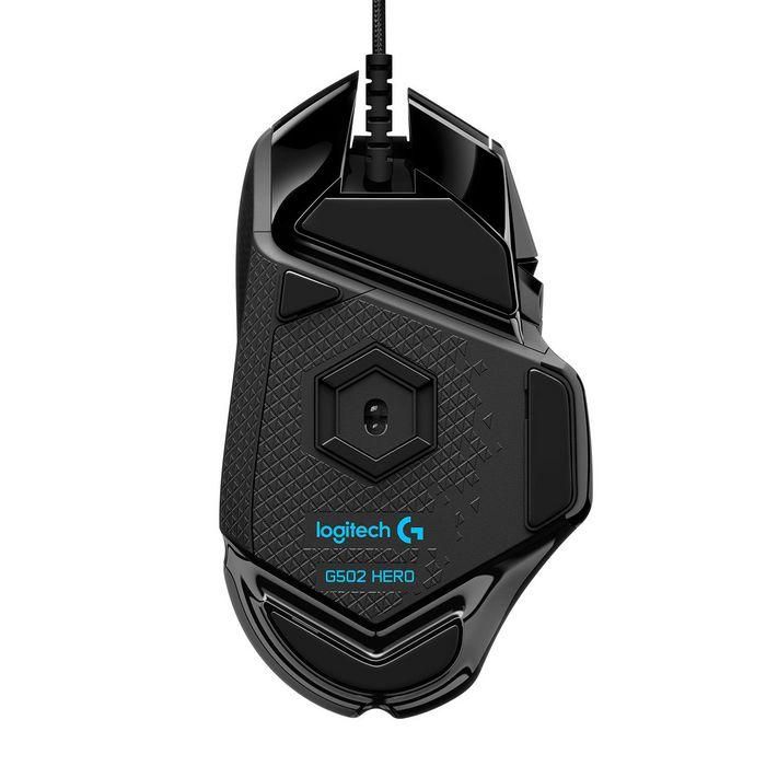 Logitech Ratón Gaming G502 Hero con Sensor HERO 25K hasta 25600 DPI Negro