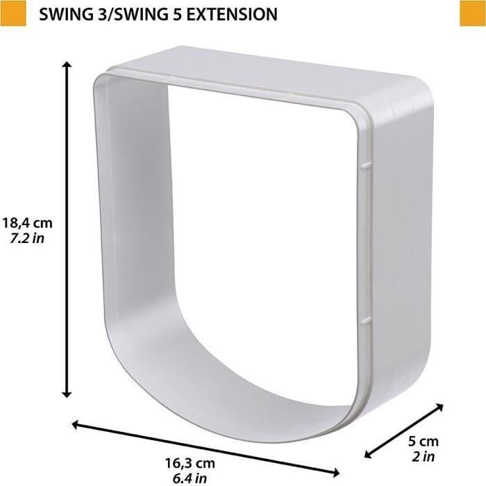 Túnel de extensión - FERPLAST - Para gateras Swing 3/5 - Gris 5