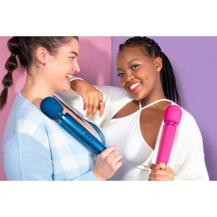 Varita Masajeadora Recargable Le Wand Pacific Blue Azul 5 Varita Masajeadora Recargable Le Wand Pacific Blue Azul 5