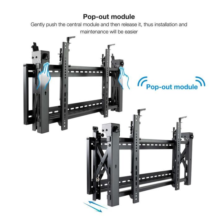 Tooq Soporte Pared Vesa para Pantallas de 45 a 70 Pulgadas, Negro, Ajustable, Hasta 70 kg 3 Tooq Soporte Pared Vesa para Pantallas de 45 a 70 Pulgadas, Negro, Ajustable, Hasta 70 kg 3