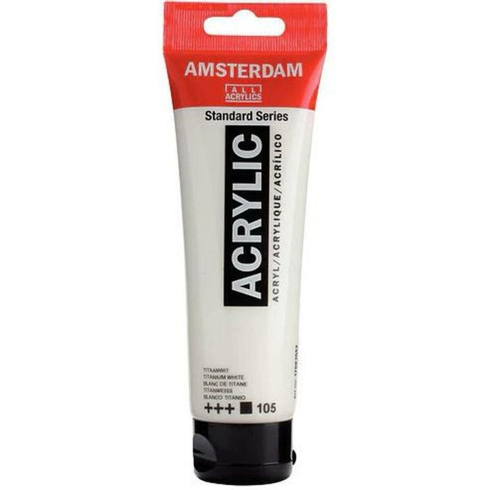 Pintura acrílica Talens Amsterdam Blanco 120 ml (3 Unidades) 1 Pintura acrílica Talens Amsterdam Blanco 120 ml (3 Unidades) 1
