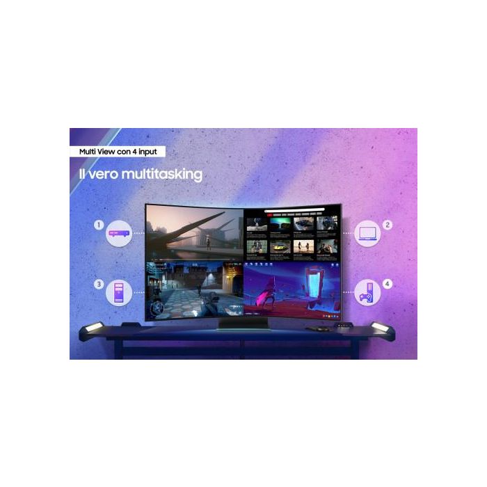 Samsung S55CG970NU Monitor Gaming Curvo Odyssey Ark 55" 4K UHD 165Hz 1ms Smart TV Modo Cabina 7