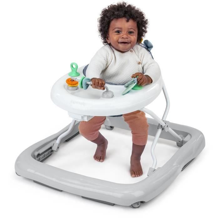 Ingenuity ING0074451171510 Andador con actividades - Colección Chambray - Respaldo cómodo y acolchado - 3 alturas - Plegable 1 Ingenuity ING0074451171510 Andador con actividades - Colección Chambray - Respaldo cómodo y acolchado - 3 alturas - Plegable 1