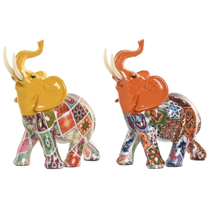 Figura Urban DKD Home Decor Amarillo Naranja 7 x 17 x 16 cm (2 Unidades) 0 Figura Urban DKD Home Decor Amarillo Naranja 7 x 17 x 16 cm (2 Unidades) 0