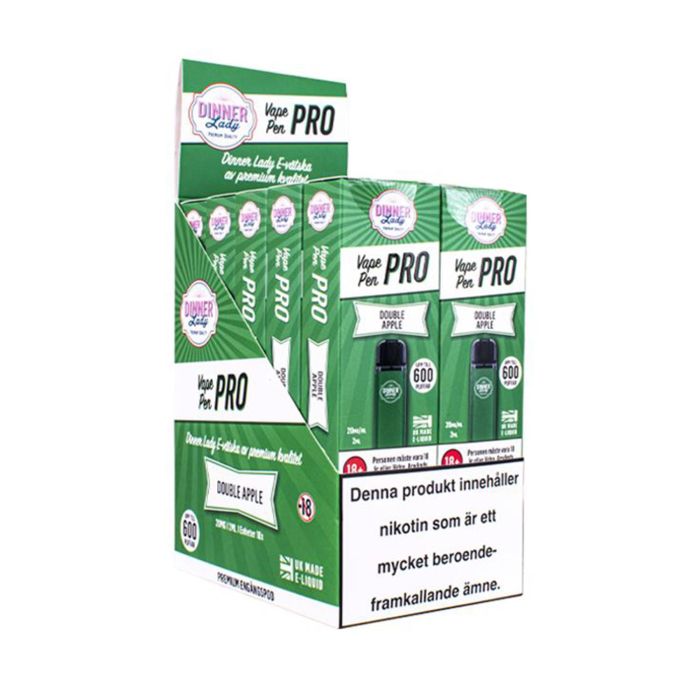 Dinner Lady Vaporizador pen pro double apple 10un Dinner Lady Vaporizador pen pro double apple 10un