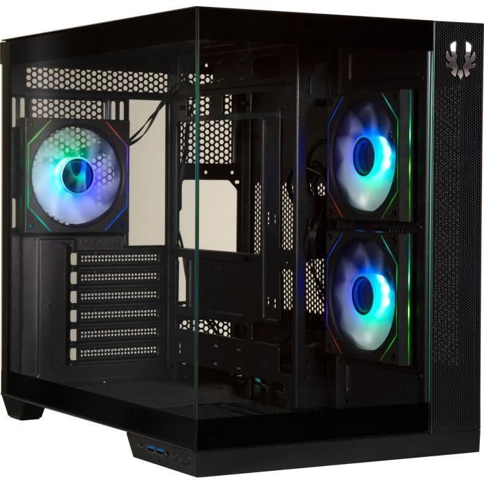 Caja de PC - BITFENIX - Triton - Cube - ATX - Negro - Vidrio templado - USB-C y A-RGB Caja de PC - BITFENIX - Triton - Cube - ATX - Negro - Vidrio templado - USB-C y A-RGB