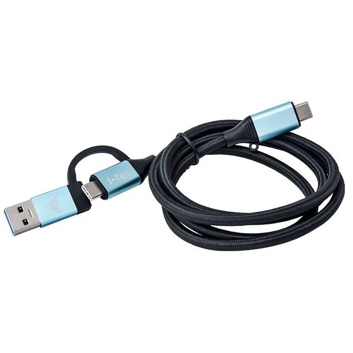 Cable USB C i-Tec C31USBCACBL Azul Negro Negro/Azul 1 m