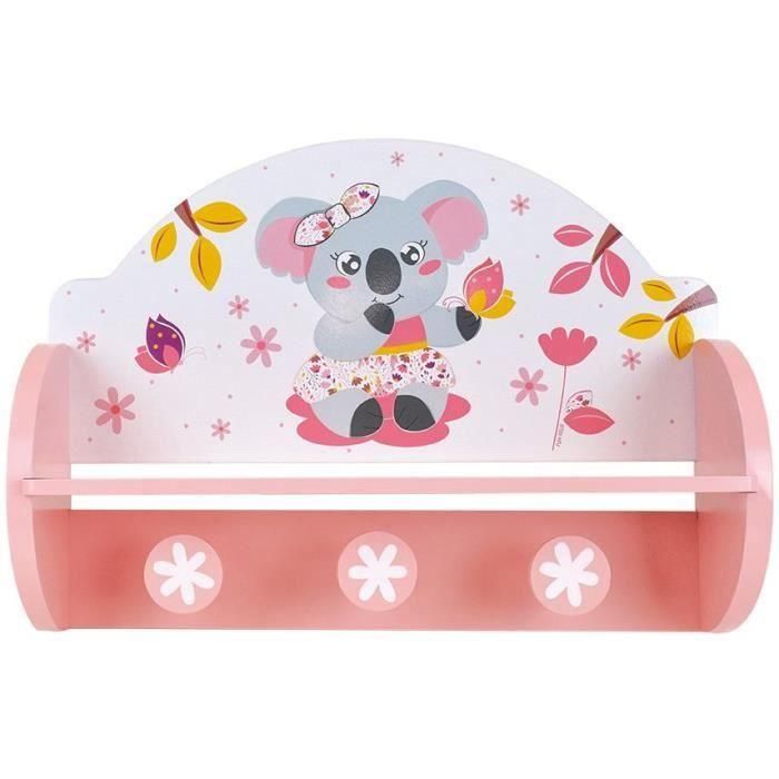 FUN HOUSE Mimi Cally Koala 713337 PERCHERO ESTANTERIA Dimensiones: ± H. 33 x W. 46 x D. 15 cm para niños