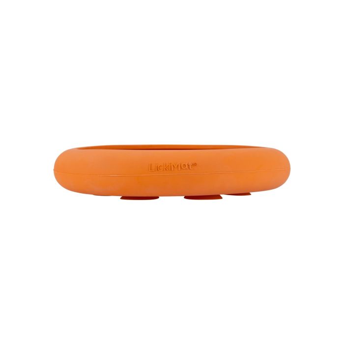 Lickimat UFO para Perro - Plato Interactivo Antiestrés para Lamer Comida Lenta y Baño con Ventosa Adherente Naranja de Goma 2 Lickimat UFO para Perro - Plato Interactivo Antiestrés para Lamer Comida Lenta y Baño con Ventosa Adherente Naranja de Goma 2
