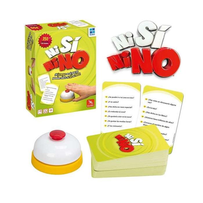 Juego ni si ni no compacto.incluye 50 cartas de preguntas y timbre 16x5x22 cm 2 Juego ni si ni no compacto.incluye 50 cartas de preguntas y timbre 16x5x22 cm 2